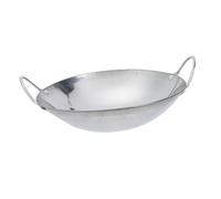 CLISPEED Thickened Spill Hot Pot for Single Use Vintage Cooking Pan with Double Handles Non Stick Surface for Seafood Dry Pot Suitable for Kitchen and Restaurant