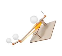 CLISPEED Three Planet Model Solar System DIY Educational Kit for School Teaching Sun-earth-moon Astronomy Learning Tool Enhancing Creativity and Problem-solving Skills for Students