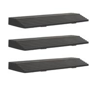 CLISPEED Threshold Pad Ramp Robot Portable for Vacuum Indoor 3pcs and Rubber Material and Modular Flexibility Design, Small Slope for Easy Skateboard Suitable for Homes and Offices