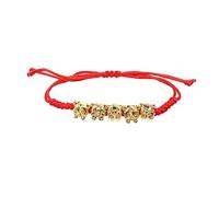 CLISPEED Tiger Year Red String Bracelet Handmade Five Blessings Amulet Knot Red Cord Protection for Men Women Born in Tiger Year Lightweight Wrist Jewelry Gift