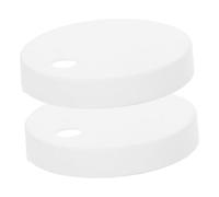 CLISPEED Toilet Bolt Covers White 55mm Round Plastic Caps Bathroom Toilet Seat Lid Screw Bolt Decoration Replacement Accessories