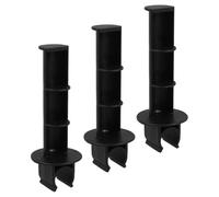 CLISPEED Toilet Paper Holder, Plastic 3pcs Clip-on Roll Tissue Stand and for Black, Versatile Placement Easy Installation Use Bathroom Commode Chair Wheelchair for Home and Restaurant