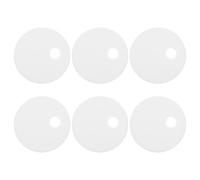 CLISPEED Toilet Use Covers for Seat White 6pcs Caps a Plastic Screw, Easy Installation Decorative Toilet Bolt with Top Hinge Fixings a Polished and Unified Look Bathroom