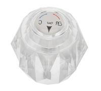 CLISPEED Transparent Acrylic Shower Faucet Handle Knob Clear Replacement for Bathtub Shower Easy Install Remodel Trim Kit with Comfortable Grip Wear Resistant Bathroom Control Valve