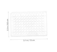 CLISPEED Transparent Cell Culture Plate with Lid Wells Μl Reaction Plate for Laboratory Biological Research and Scientific Experiments