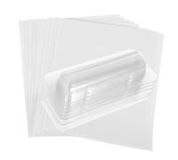 CLISPEED Transparent Lip Balm Holder Pouches DIY Lipstick Card Organizer with Adhesive Backing for Cash and Items Lightweight Portable for Travel and Office Use