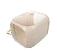 CLISPEED Transparent Portable Bird Travel Carrier Cage with Ventilation for Parakeets Parrots Cockatiels Lovebirds Easy-clean Lightweight Parrot Travel Bag for Outdoor Use and Daily