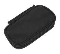 CLISPEED Travel Essentials Electronics Organizer Bag Small Double Protective Case for Chargers Earphones Power Banks and Hard Drives Compact Lightweight Mysterious Black