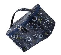 CLISPEED Travel Storage Bag Makeup Bag 10x7x5inch Lightweight Easy to Carry Oxford Cloth Creative Fashionable Design for Home Travel Personal Use