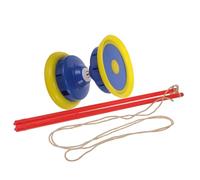 CLISPEED Triple Bearing Diabolo with Unidirectional Shaft and Construction for Elderly Fitness Entertainment Easy to Learn Traditional Chinese Juggling Game Random Color