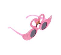 CLISPEED Tropical Flamingo Sunglasses Novelty Eyeglasses for Luau Parties Fun Sunglasses Bright Photo Props for Fancy Dress Accessory