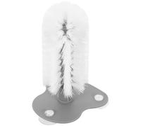 CLISPEED Turtle Brush with Clear Suction Cup - Tortoise Shell Cleaner Tool for Turtle Tanks Aquatic Tank Accessories for Red Eared Slider, Exfoliate and Remove Dust