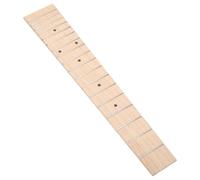 CLISPEED Ukulele and 26 Inch Replacement Fretboard Wood Fingerboard Maple Material with 18 Frets Black Dot Markers, Easy to Use and Will Not Hurt Hands, for Musical Instrument Repair