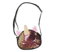 CLISPEED Unicorn Sequin Crossbody Bag for Lightweight Shoulder Purse with Soft Interior and Durable PU Leather Back Birthday Christmas Little Princess
