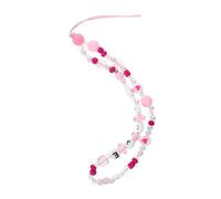 CLISPEED Unique Beaded Phone Lanyard with Decorative Stars and Eyes Anti-lost Hanging Chain for Mobile Phones and Electronic Accessories Stylish and Practical Women