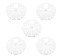 CLISPEED Universal Wall Mount Bracket with Sleek White Design 5pcs Plastic and Alloy Material, Easy Installation for Dome Security Camera Suitable for Indoor and Outdoor Use