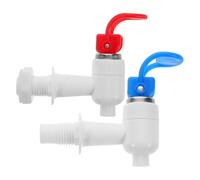 CLISPEED Universal Water Dispenser Spigot Plastic Tap for Water Cooler with Leak Proof Press Type Vertical Design and Hot Cold Valves Suitable for Home and Office Use
