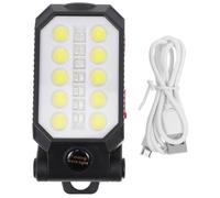 CLISPEED USB Rechargeable LED Work Light with Plastic Material with 2200mah Battery Lightweight and Foldable Design for Car Repairing Works and Outdoor Fishing