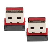 CLISPEED USB Wifi Adapter 2Pcs 150Mbps Mini Wireless Network Receiver for Laptop and Desktop Compatible Multiple Operating Systems for Gaming and Notebook Use