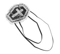 CLISPEED Victorian Goth Eye Mask Black Cloth with Chain for Cosplay