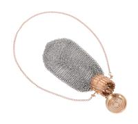 CLISPEED Vintage Classic Coin Holder Mini Travel Mesh Purse with Twist Lid Retro Clutch Wallet for Women Portable Stainless Steel Small Treasure Box for Cash Coins Jewelry and Collectible