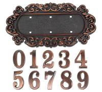 CLISPEED Vintage European-style Creative Door Number Plaque Made of Sturdy Acrylic and Plastic, Will Not Fade, for Residential Communities and Villas, Stylish House Sign for Doors