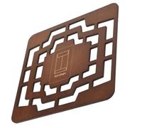 CLISPEED Vintage Hollow Out Envelope Template Stencil for DIY Crafts Wooden Retro Letter Envelope Making Stencil Reusable Tool for Scrapbooking and Addressing