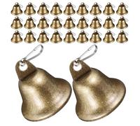 CLISPEED Vintage Metal Bells and Christmas Festival for Crafting 40pcs with Versatile Decorative Uses Handpolished Retro Pendant Ornaments for Home Decoration Crafts