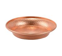 CLISPEED Vintage Tibetan Copper Offering Bowl with Engraved Patterns Compact Water Offering Tray for Buddhist Worship and Home Decoration Polished Edges Suitable for Meditation and Ritual