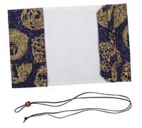 CLISPEED Vintage Totem Adjustable Book Sleeve Reusable Lightweight Cloth Book Pouch Ornamental Protector Prevents Bends and Rips for Public and Travel Use