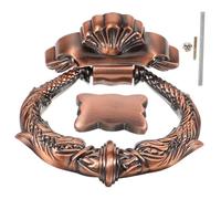 CLISPEED Vintage Zinc Alloy Door Knocker Retro Front Gate Knockers Ergonomic Design Resistant Durable for European Style Homes Hotels