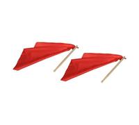 CLISPEED Waist Drum Waist Drum Accessories Drumsticks with Polyester Silk Scarf 1 Pair Comfortable Wooden Drumsticks Not Easy to Deform, Square Shape for Traditional Dance Performance