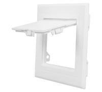 CLISPEED Wall Access Panel Cover Plumbing Access Panel Plate Plastic White for 100mm Pipe Openings Bathroom DIY