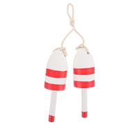 CLISPEED Wall Float Hanging Decor Wooden Nautical Mediterranean Vintage Red Wood Material, Simple and Delicate Design for Bedroom and Home Decoration