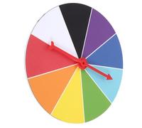 CLISPEED Wall Hanging Prize Wheel with Dry-erase Surface Multiplication Spin Plate for Parties and Carnivals Easy Assembly Editable Spinning Tombola Game