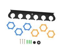 CLISPEED Wall Microphone Holder Mic Stand Bracket for Studio Karaoke Wall Mounted Storage Rack Six Holes Secure Mount for Microphone