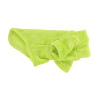 CLISPEED Warm Plush Sphynx Cat Coat for Hairless Cats Reusable Light Green Winter Clothing with Sleeves for Training and Hiking