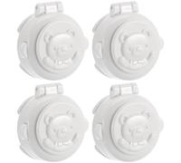 CLISPEED Washing Machine Lock Button Protective Cover 4pcs Abs Material Cartoon Lovely Shape Child Safety Lock Prevents Button Pressing Sticks Firmly for Baby Protection