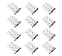 CLISPEED Waterproof 6d Fake Eyebrow Stickers 12pcs Black Temporary Eyebrow Tattoos for Chemo Patients and Natural Brow Mapping Use