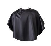 CLISPEED Waterproof Haircut Cape Barber Cape Black Polyester Fabric Large Hairdressing Apron for Salon and Home Use Hair Coloring Cutting Styling