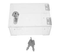 CLISPEED Waterproof Lockable Acrylic Outlet Cover for 86 Type Switches - Electrical Socket Safety Box with Key for Home and Bathroom Use
