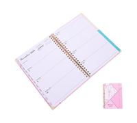 CLISPEED Weekly Appointment Planner Schedule Notebook for Academic Planning Portable Writing Notepad with Stylish Cover for Daily Scheduling and Organizing Tasks