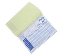 CLISPEED Weekly Attendance Register Book Paper Attendance Summary Book with Flexible Data Integration and User-Friendly Design for Office and Classroom Use for Employee Check-in and Work