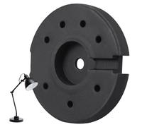 CLISPEED Weighted Metal Floor Lamp Base Counterweight, 140mm Diameter X 20mm Thick, Stable Table Lamp Chassis for Office and Home Floor Lights