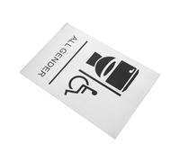 CLISPEED Wheelchair Disabled Toilet Sign with Elegant Finish Easy Installation and Fading Resistant Restroom Door Sign for All Gender Accessible Bathrooms in Public Places