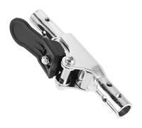 CLISPEED Wheelchair Folding Switch Backrest Fold Part, Iron, Silver, 13.00x4.00x3.50cm, Precision Locking Mechanism, for Manual Wheelchairs, Hospitals and Public Spaces