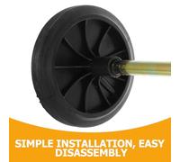 CLISPEED Wheelie Bin Wheel Replacement Rubber and Iron Trash Can Wheels with Hollow Shaft for Outdoor 240l Patio Trash Can Sturdy and Easy Installation Random Color