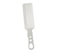 CLISPEED White Hair Shearing Comb Haircut Supplies for Men Women Salon Lightweight Cutting Tool for Wet Dry Hair Styling