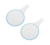 CLISPEED Whiteboard Dry Erase Paddles 2Pcs Handheld Round Scoreboards for Presentations and Judging Lightweight Single-Sided Boards for Auctions and Meetings