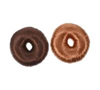 CLISPEED Wig Hair Bun Maker 2pcs Donut Hair Styling Tool for Easy Updos and Chignons for Women and Girls
